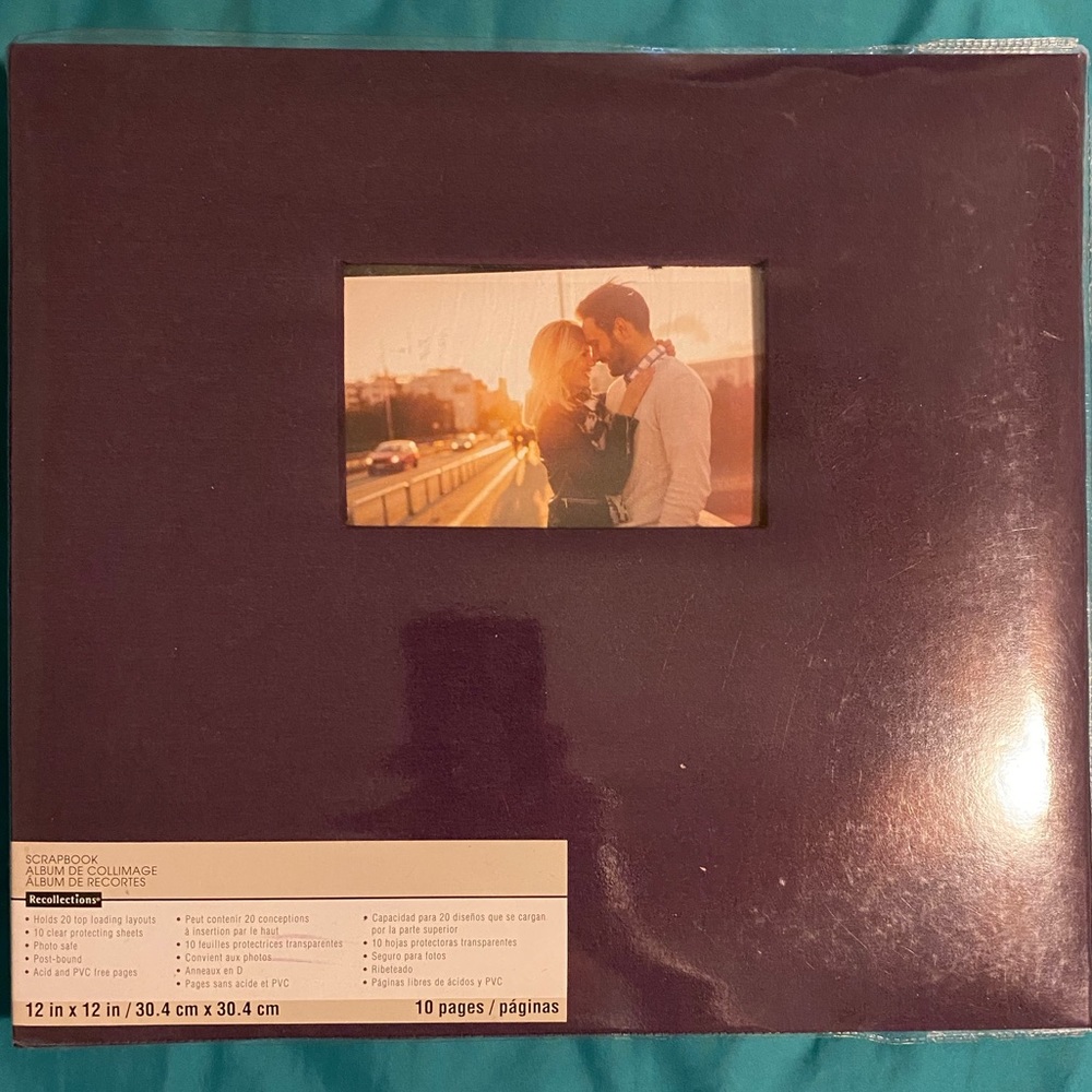 🔥🔥 NWOT 12x12 Recollections brand Deep Purple scrapbook.